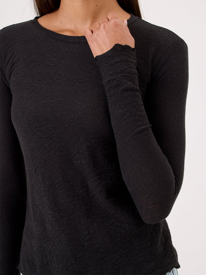 Love Story Long Sleeve Tee in Black