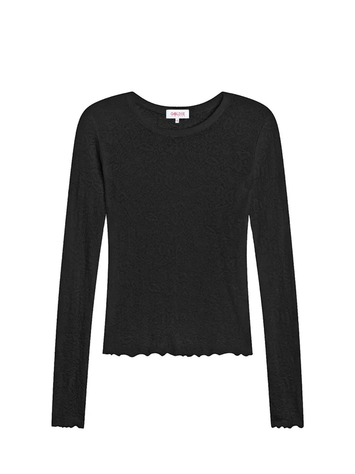 Love Story Long Sleeve Tee in Black