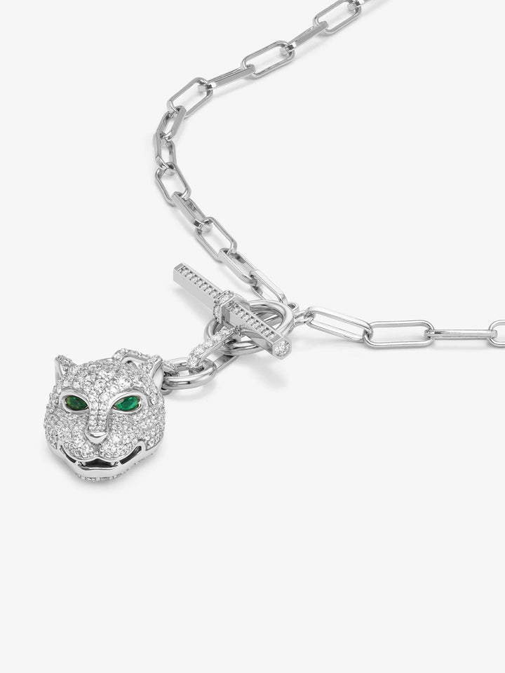 Jaguar Samantha Chain Necklace in Silver