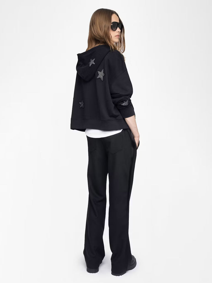 Mia Diamanté Sweatshirt in Black
