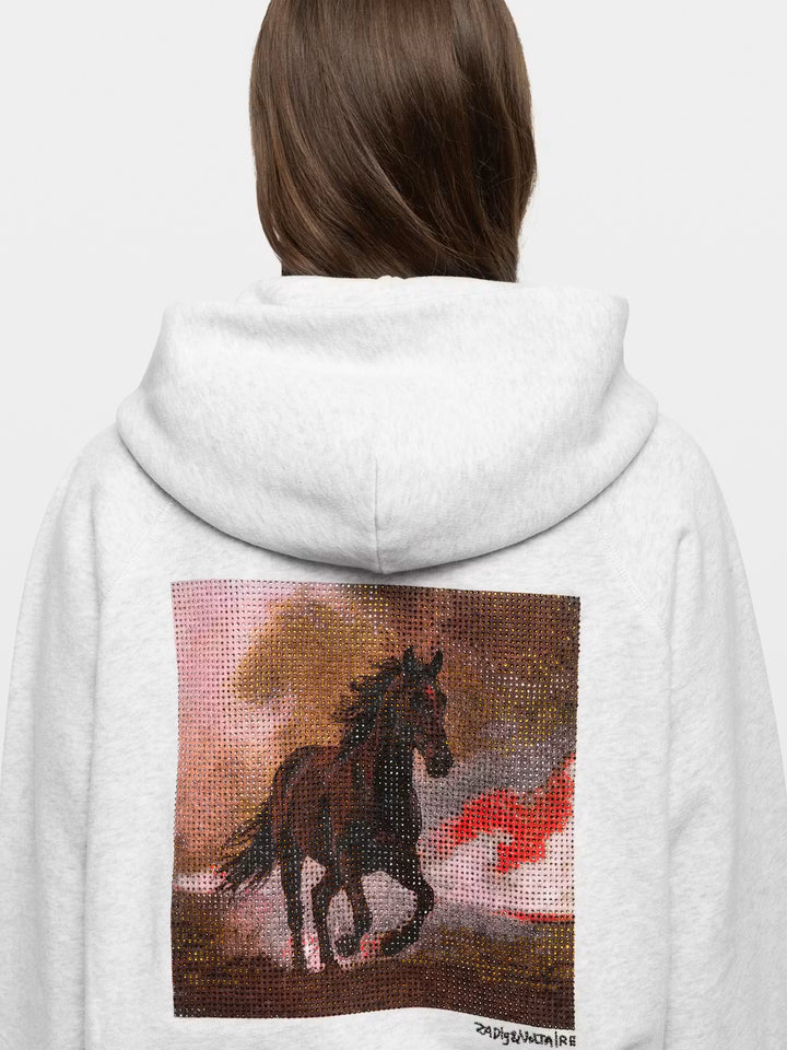 Georgy Embellished Sweatshirt in Gris