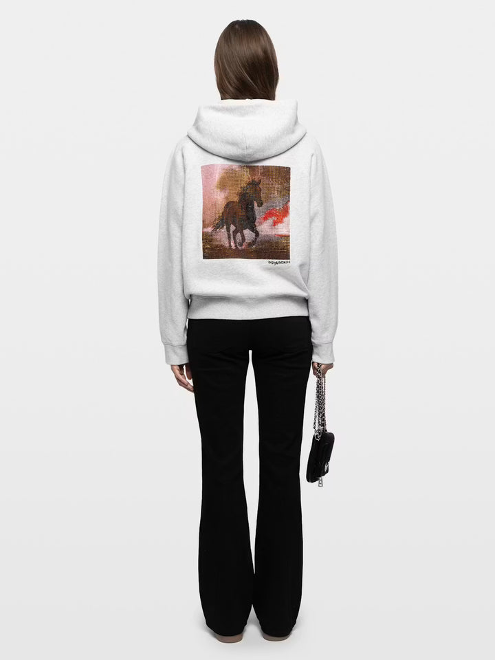 Georgy Embellished Sweatshirt in Gris