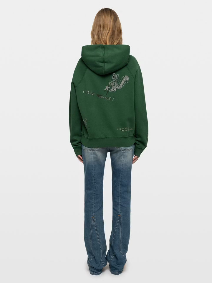 Georgy Sweatshirt in Rain Forest Green