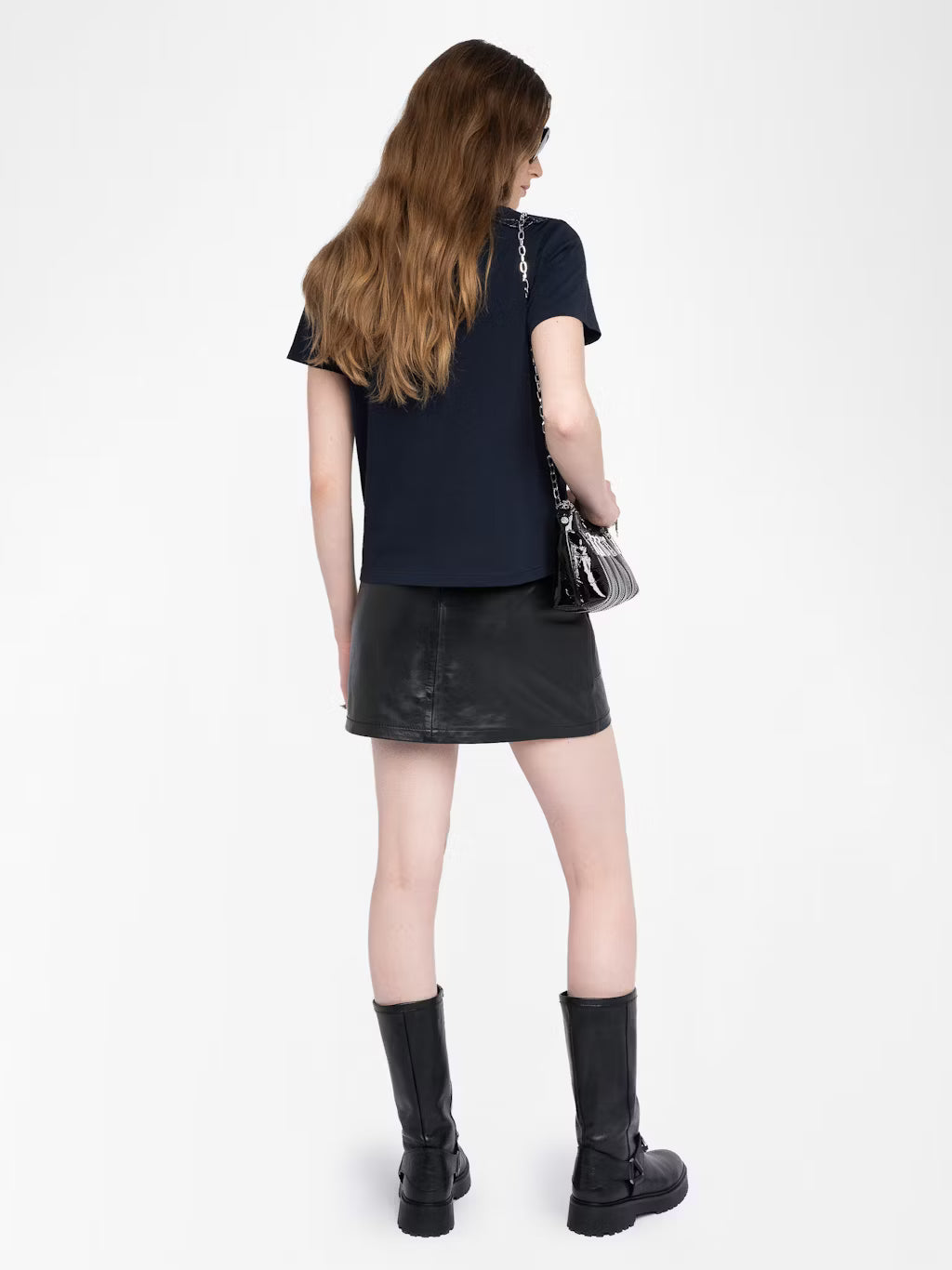 Alys HC Embroidery Wings Top in Encre