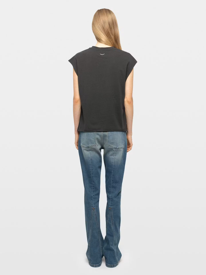 Cloe Tank Top in Carbone