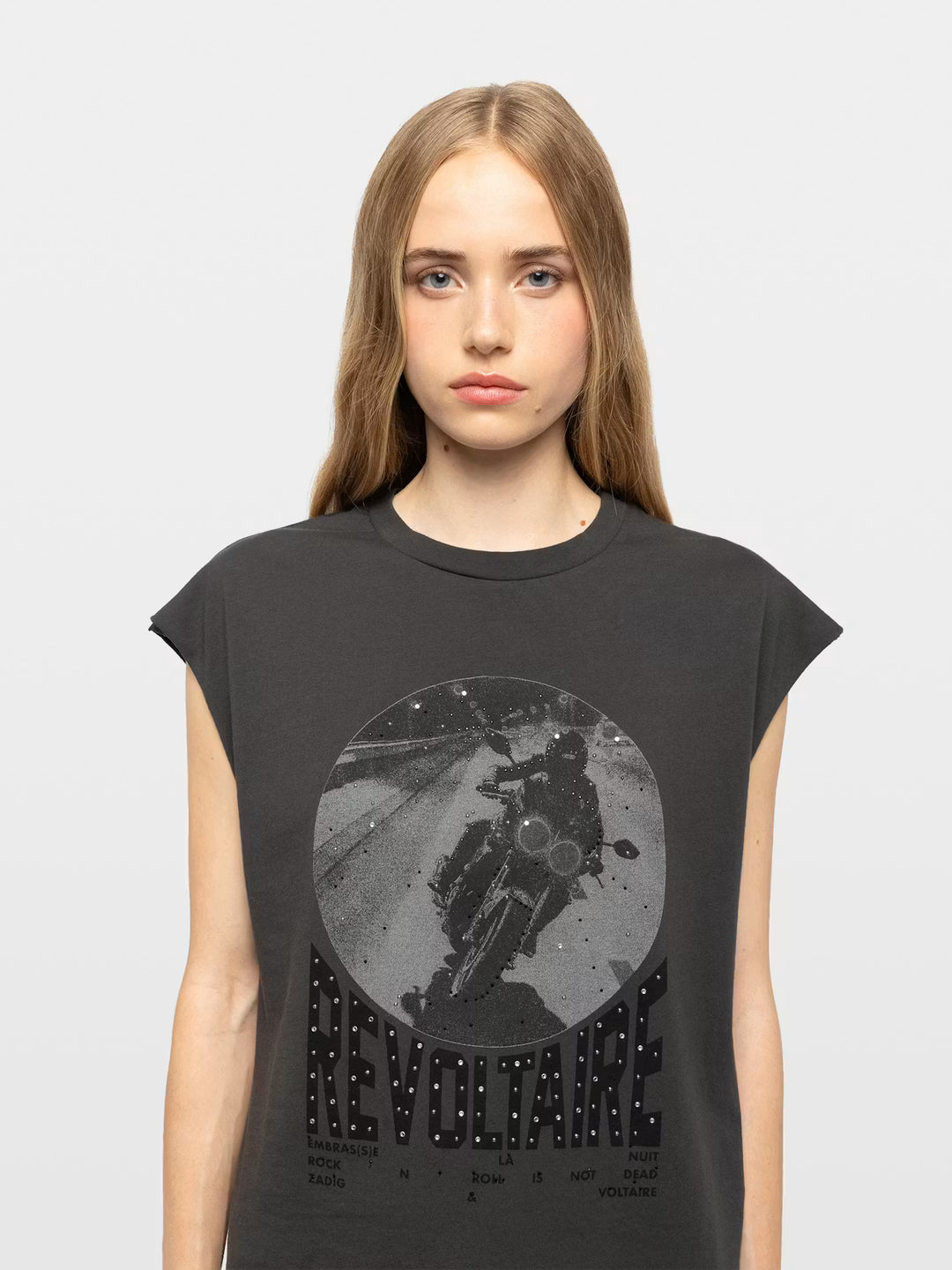 Cloe Tank Top in Carbone
