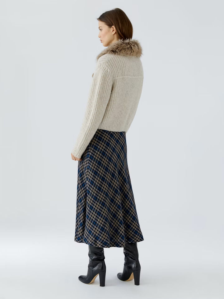 Knit Jacket in Light Beige Mel
