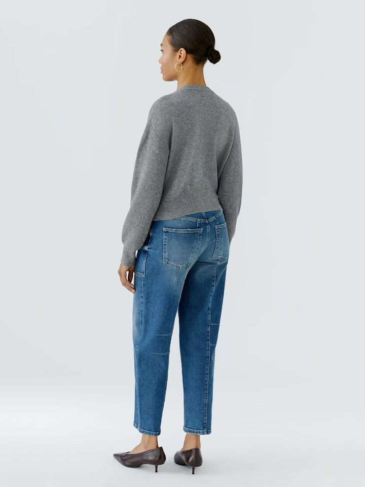 Knit Jacket in Steel Grey