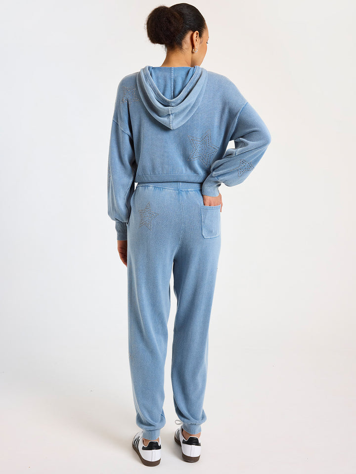 Ida Star Jogger in Denim