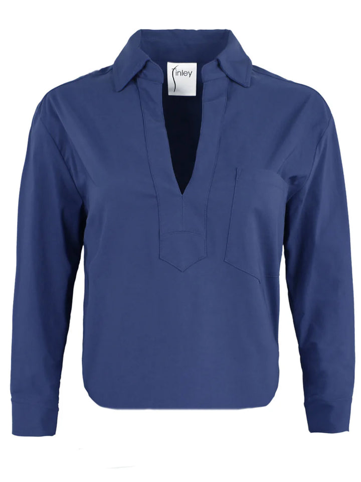 Joni Popover Shirt in Navy