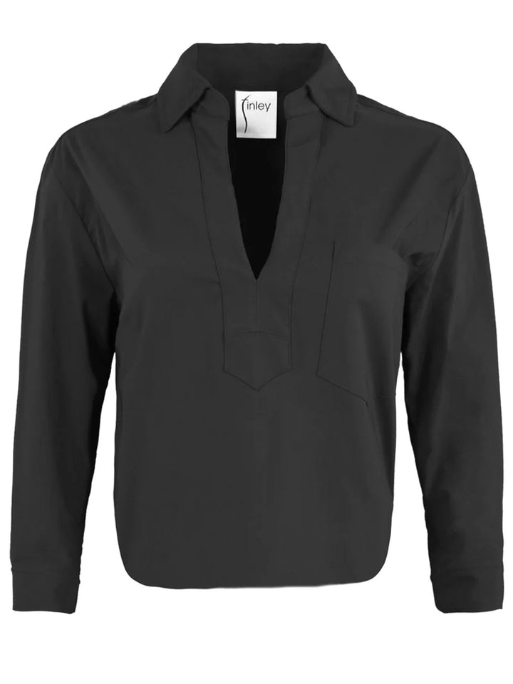 Joni Popover Shirt in Black