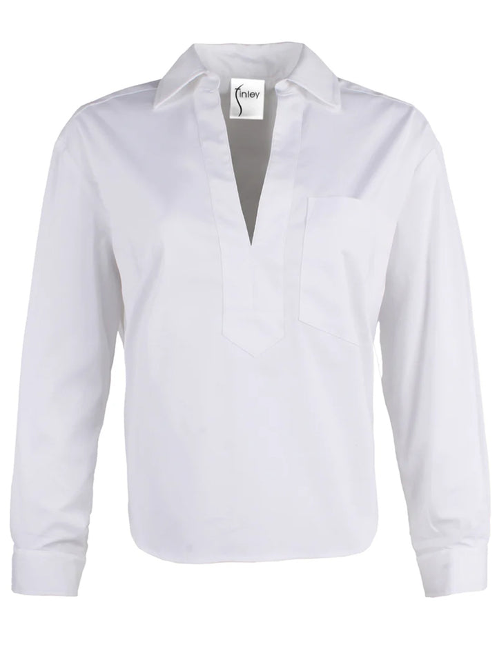 Joni Popover Shirt in White