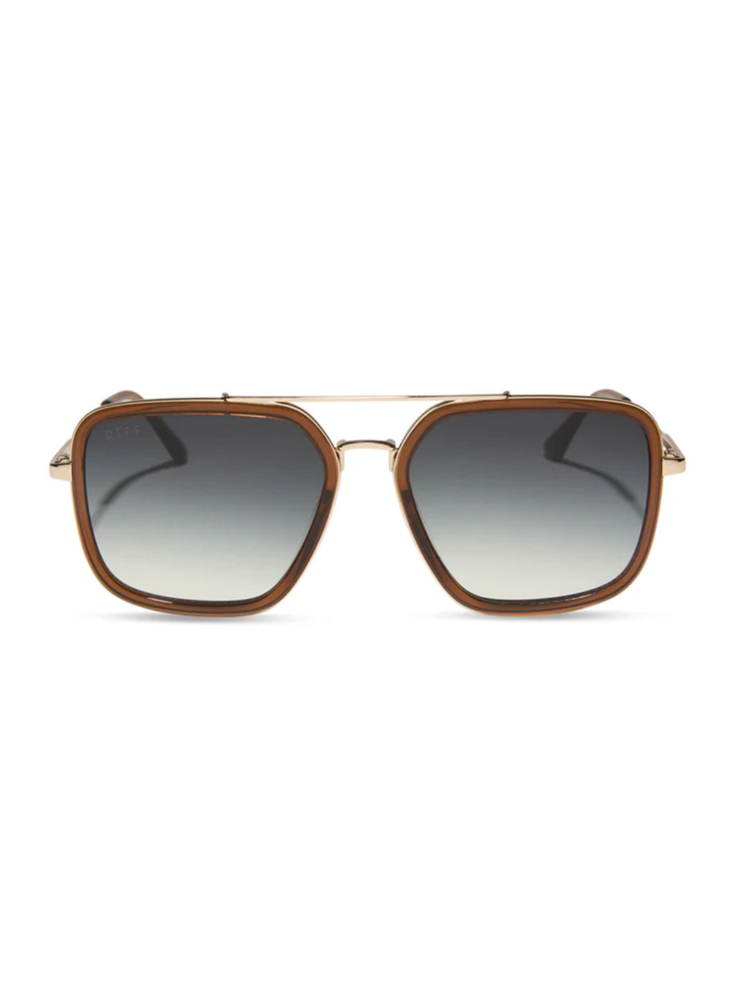 Jordan Sunglasses in Whiskey Gold Grey Gradient