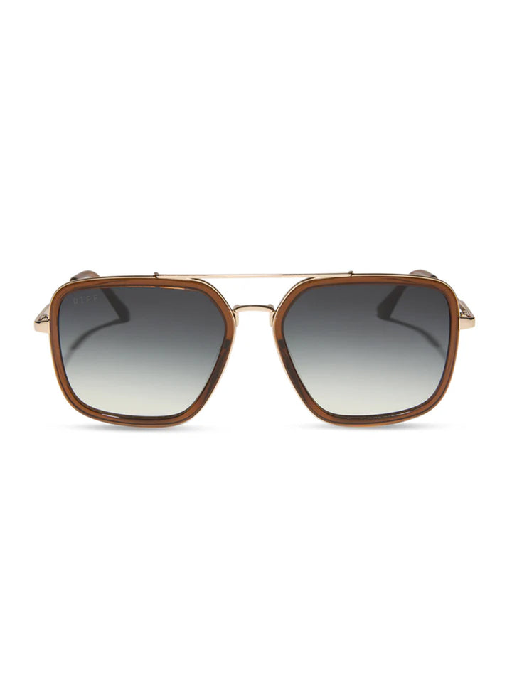 Jordan Sunglasses in Whiskey Gold Grey Gradient