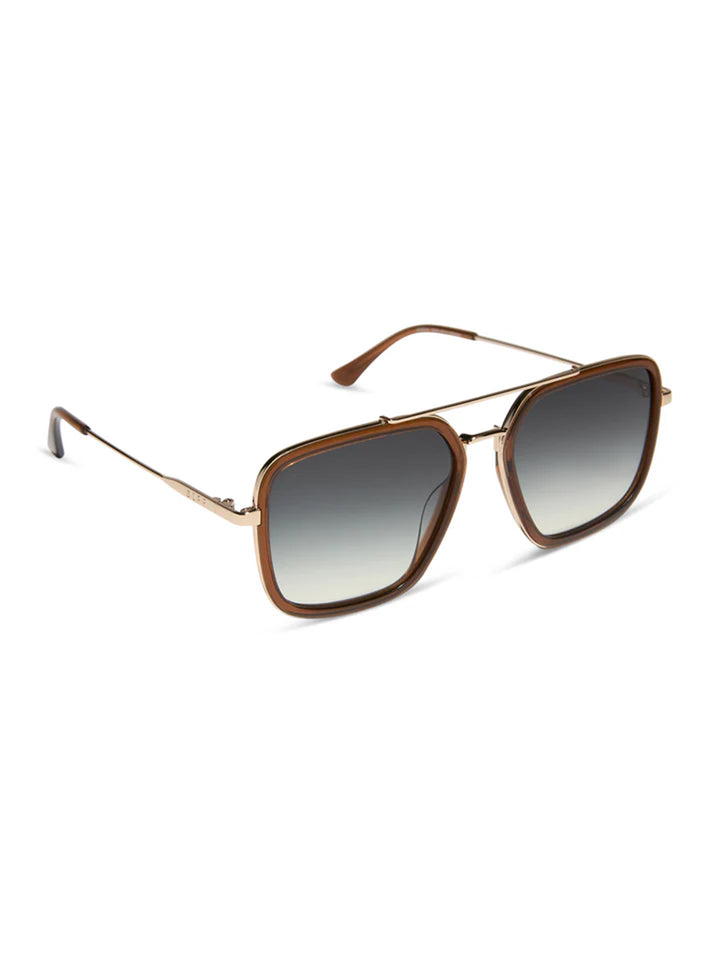 Jordan Sunglasses in Whiskey Gold Grey Gradient