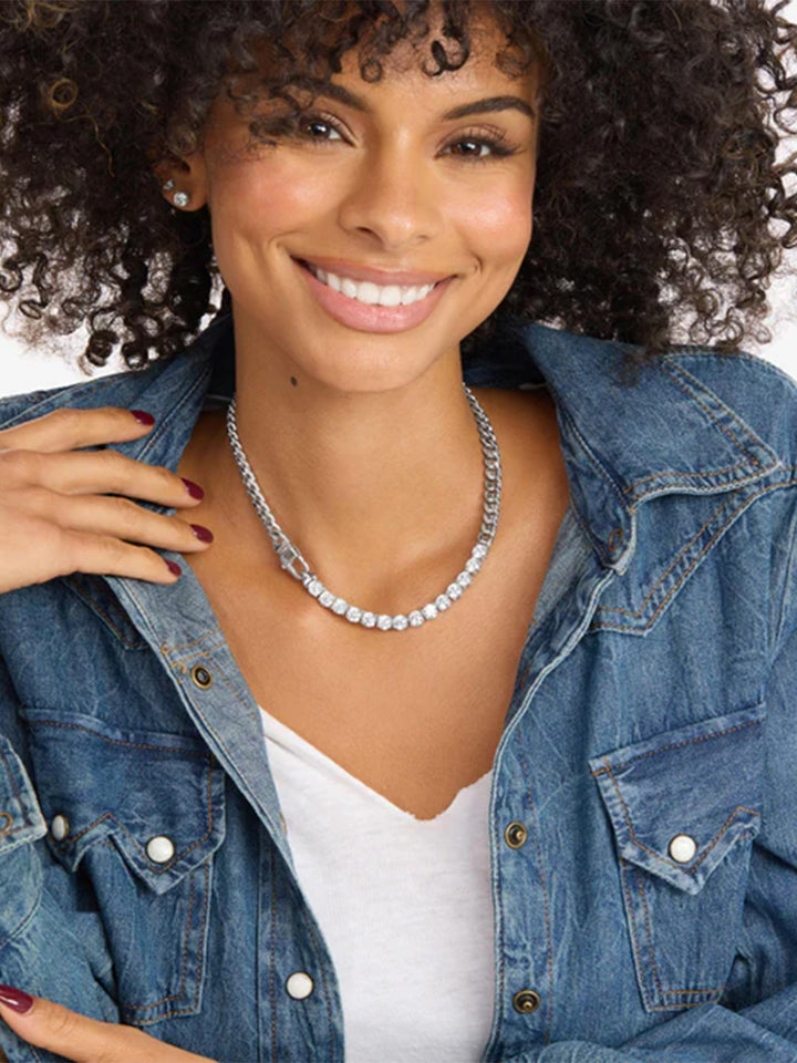 Julian REALLY Loves Diamonds Necklace in Silver