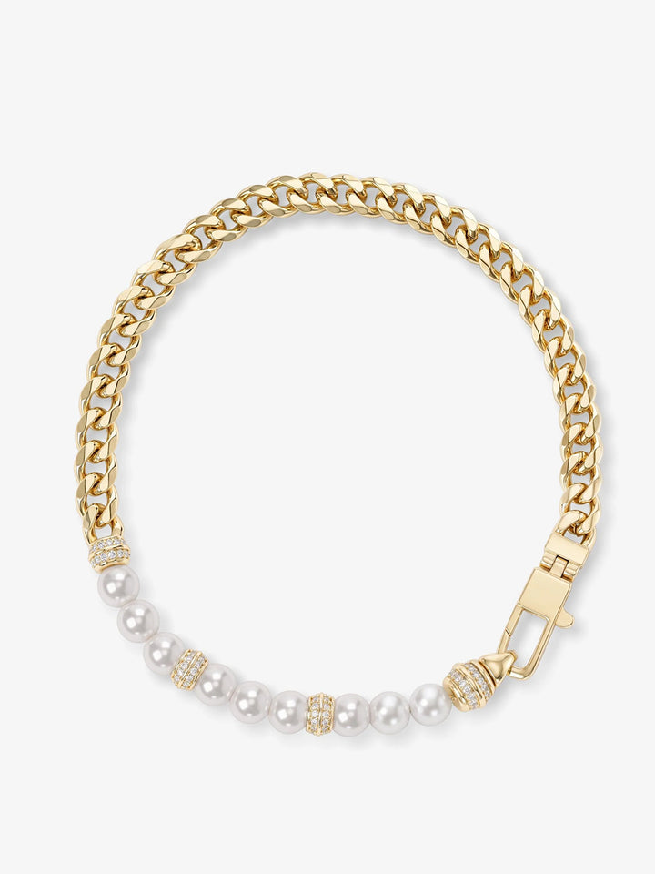 Julian Loves Pearls Bracelt 5mm in Gold