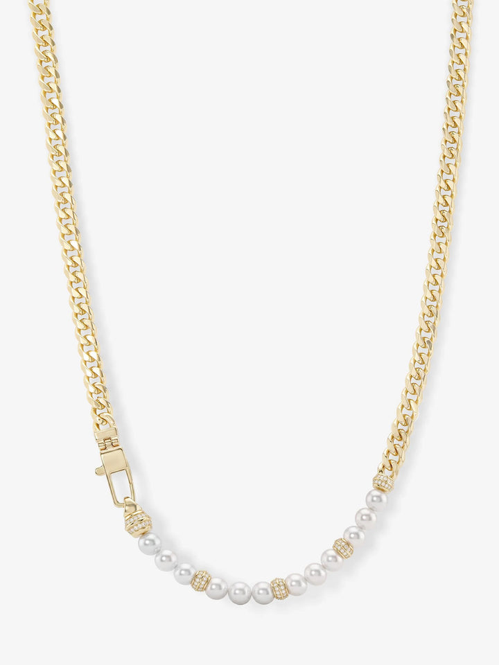 Julian Loves Pearls Necklace 5mm in Gold
