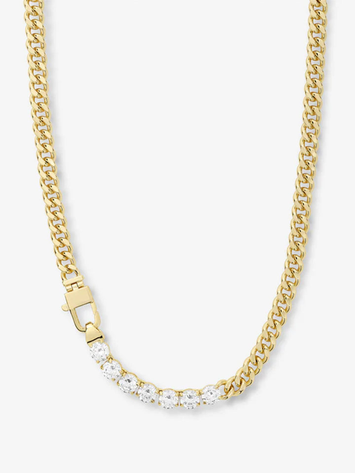 Julian Loves Diamonds Necklace 16" in Gold