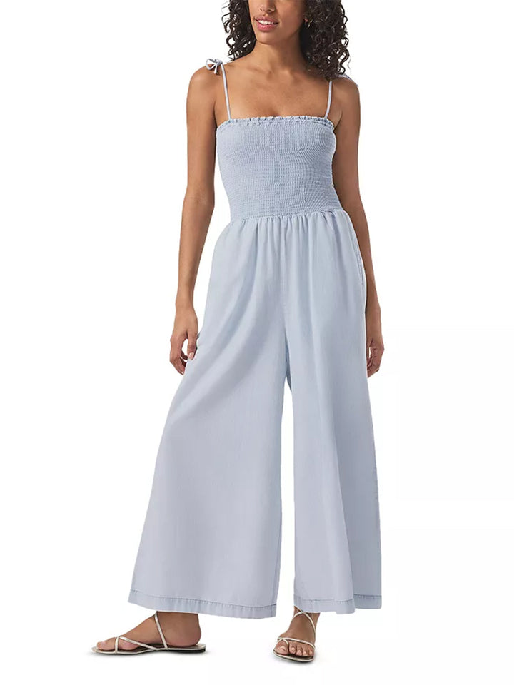Jumpsuit in Indigo Stripe