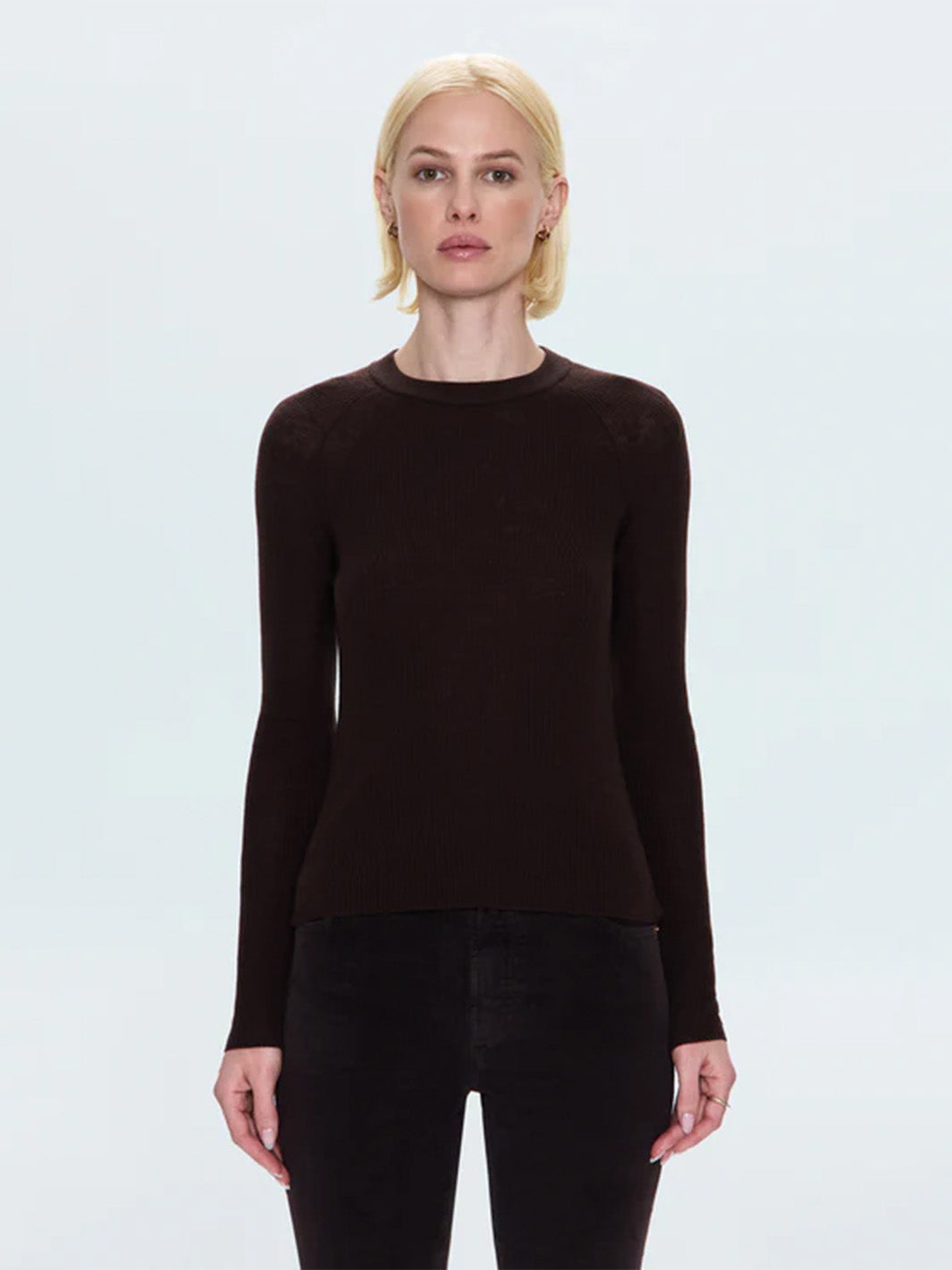 Juno Feather Weight Sweater in Mocha