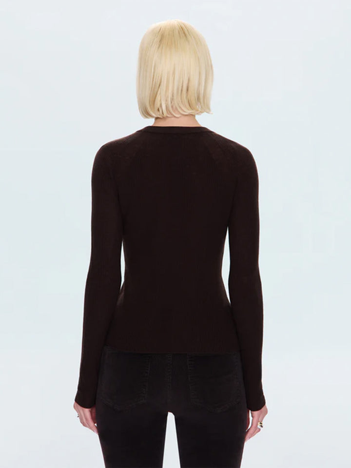 Juno Feather Weight Sweater in Mocha