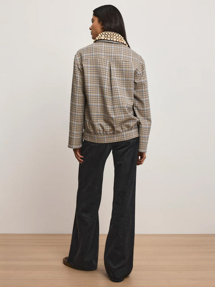 Kasper Plaid Chore Jacket in Malt Multi