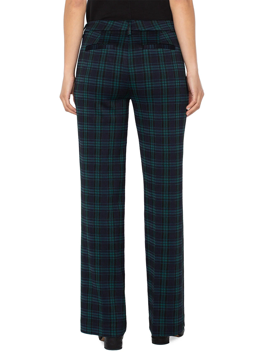 Kelsey Wide Leg Trouser in Plaid