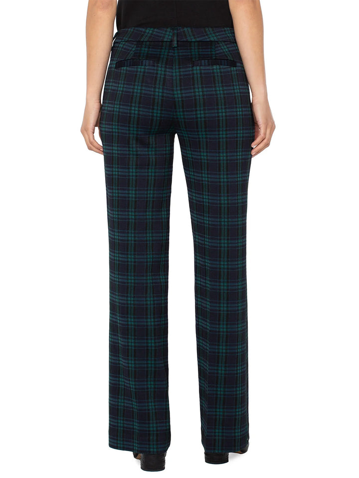 Kelsey Wide Leg Trouser in Plaid