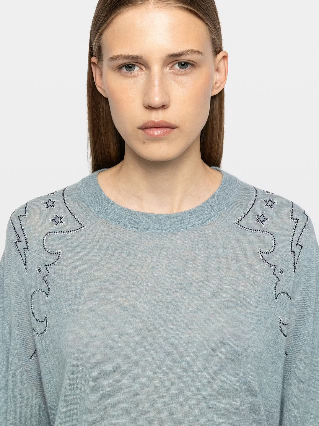 Swapy Cashmere Sweater in Frozen