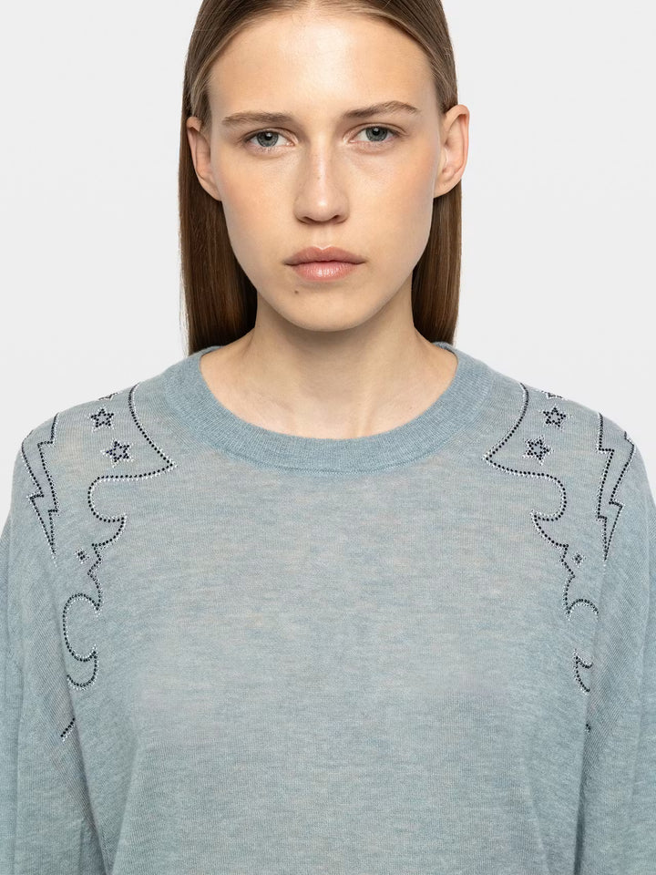 Swapy Cashmere Sweater in Frozen