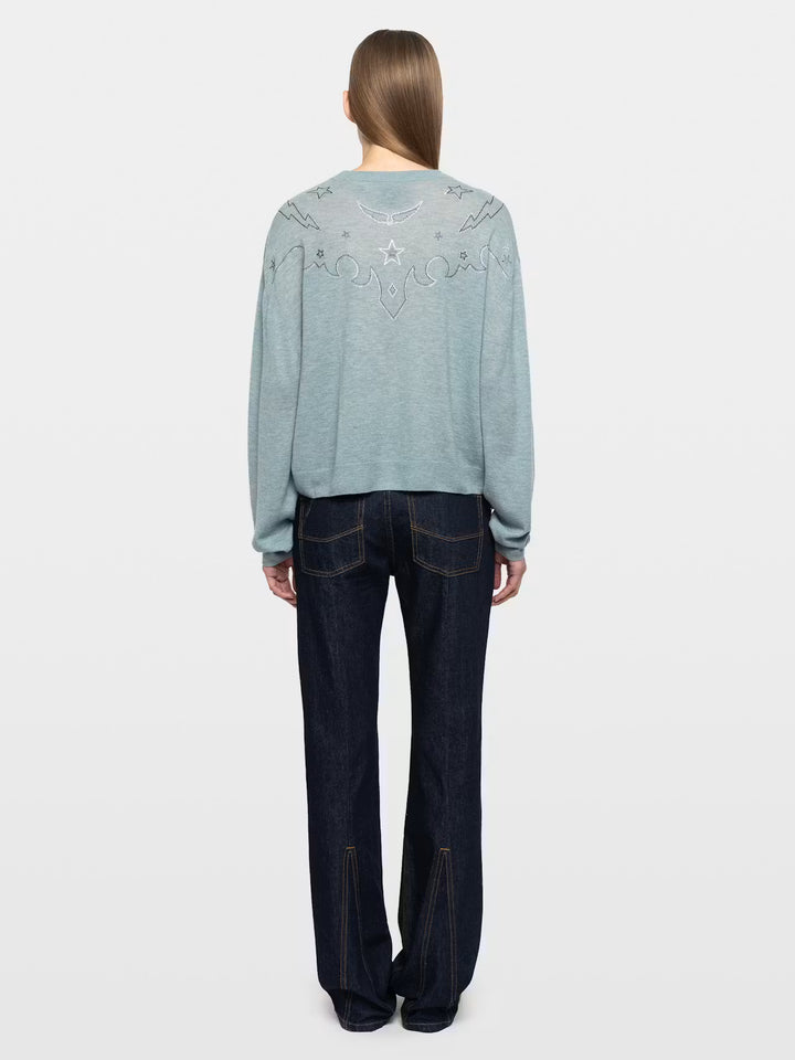 Swapy Cashmere Sweater in Frozen