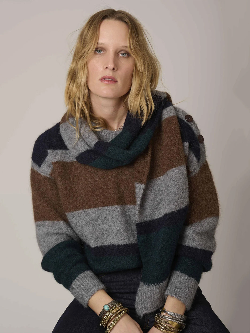 Kameko Sweater in Grey