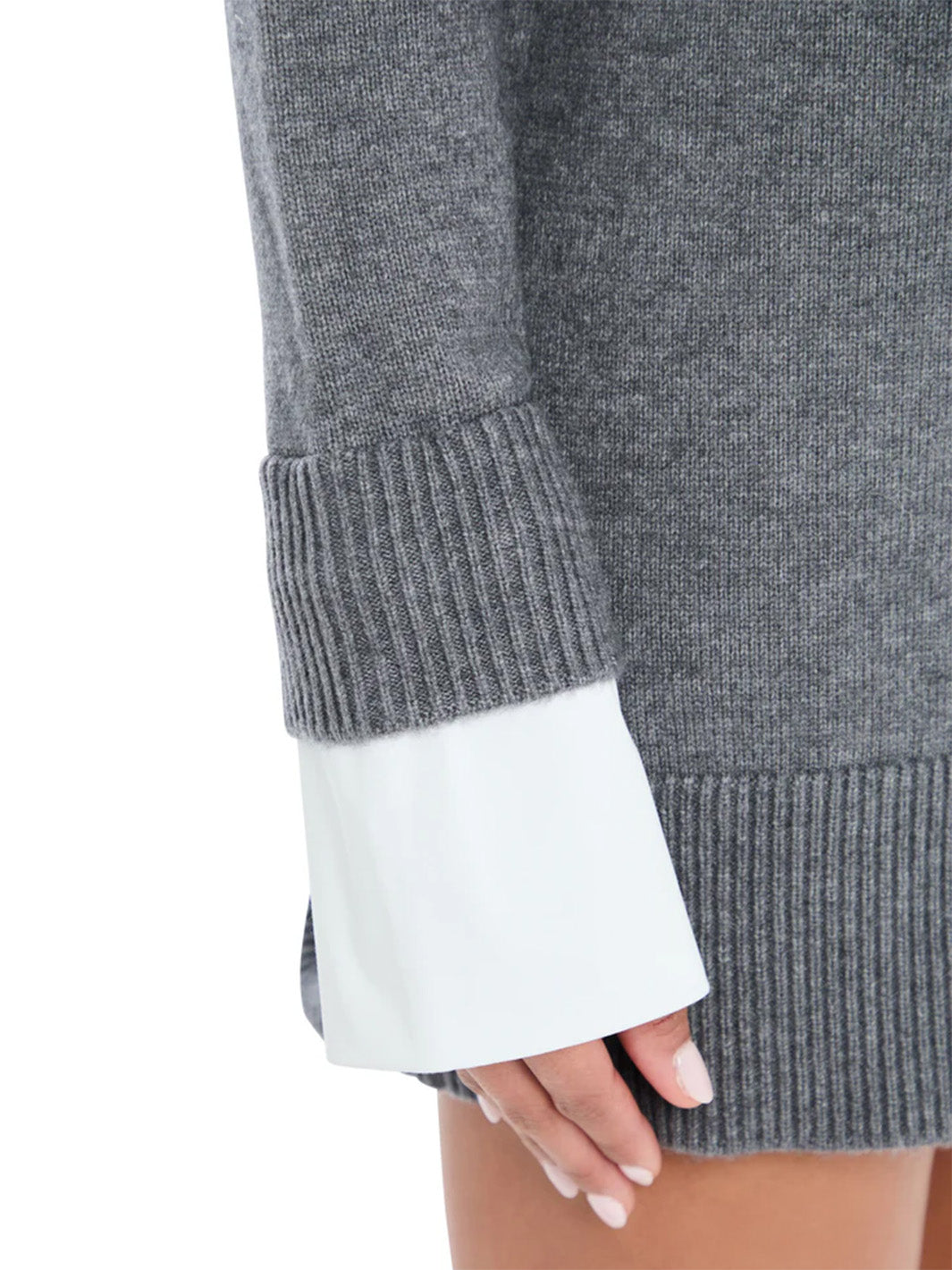 Karli Mini Dress in Medium Grey