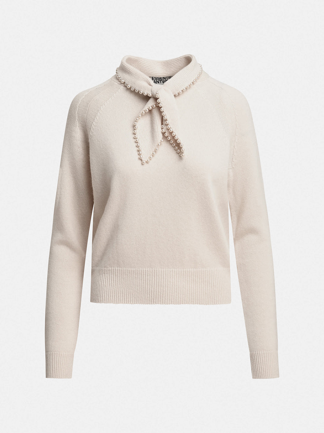 Kasa Pullover Wool-Cashmere Sweater in Off White