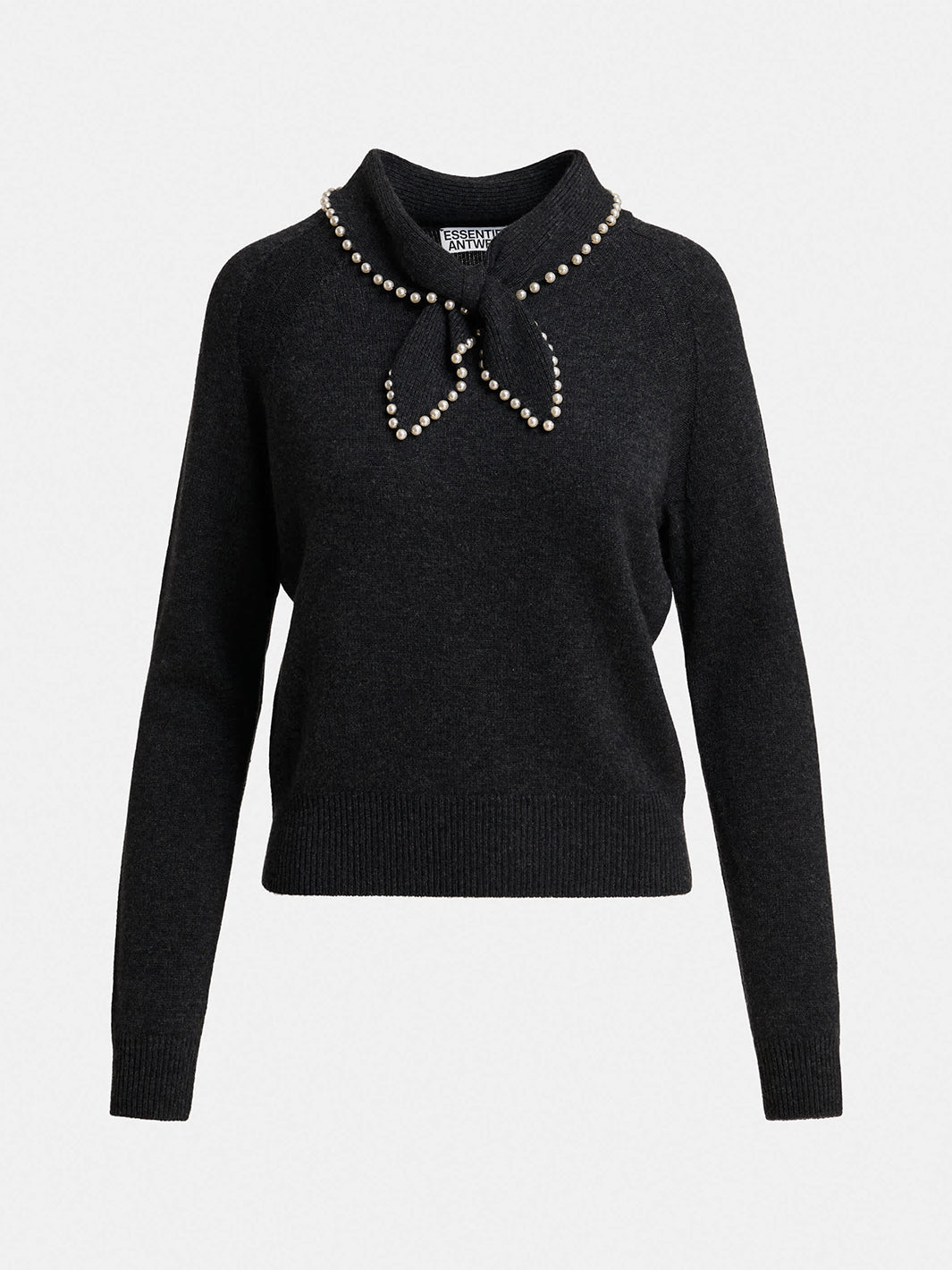 Kasa Pullover Wool-Cashmere Sweater in Black