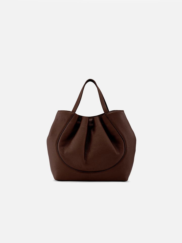 Katrina Satchel in Cacao Pebble