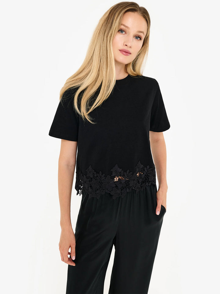 Keanu Cotton Tee in Black