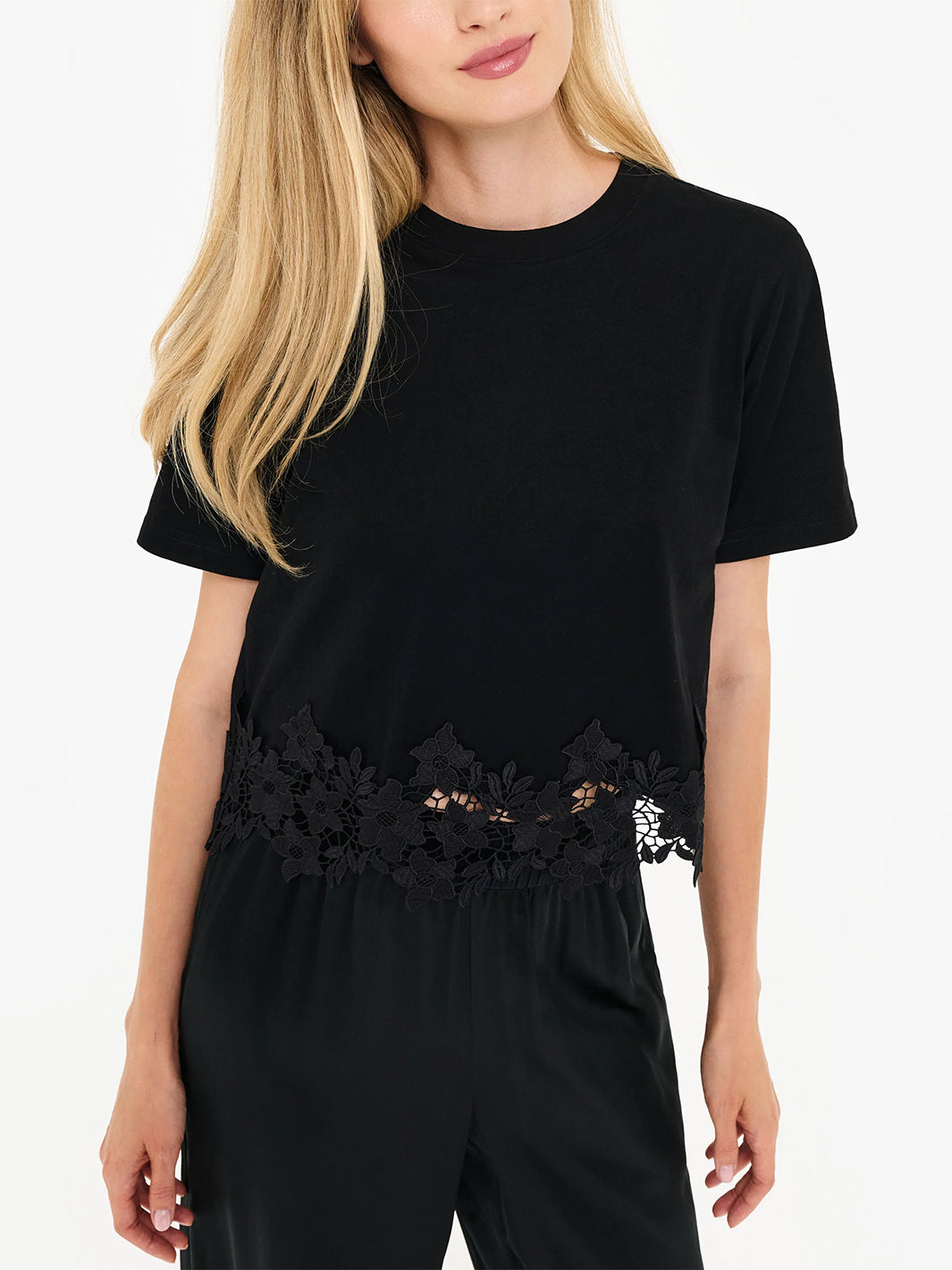 Keanu Cotton Tee in Black