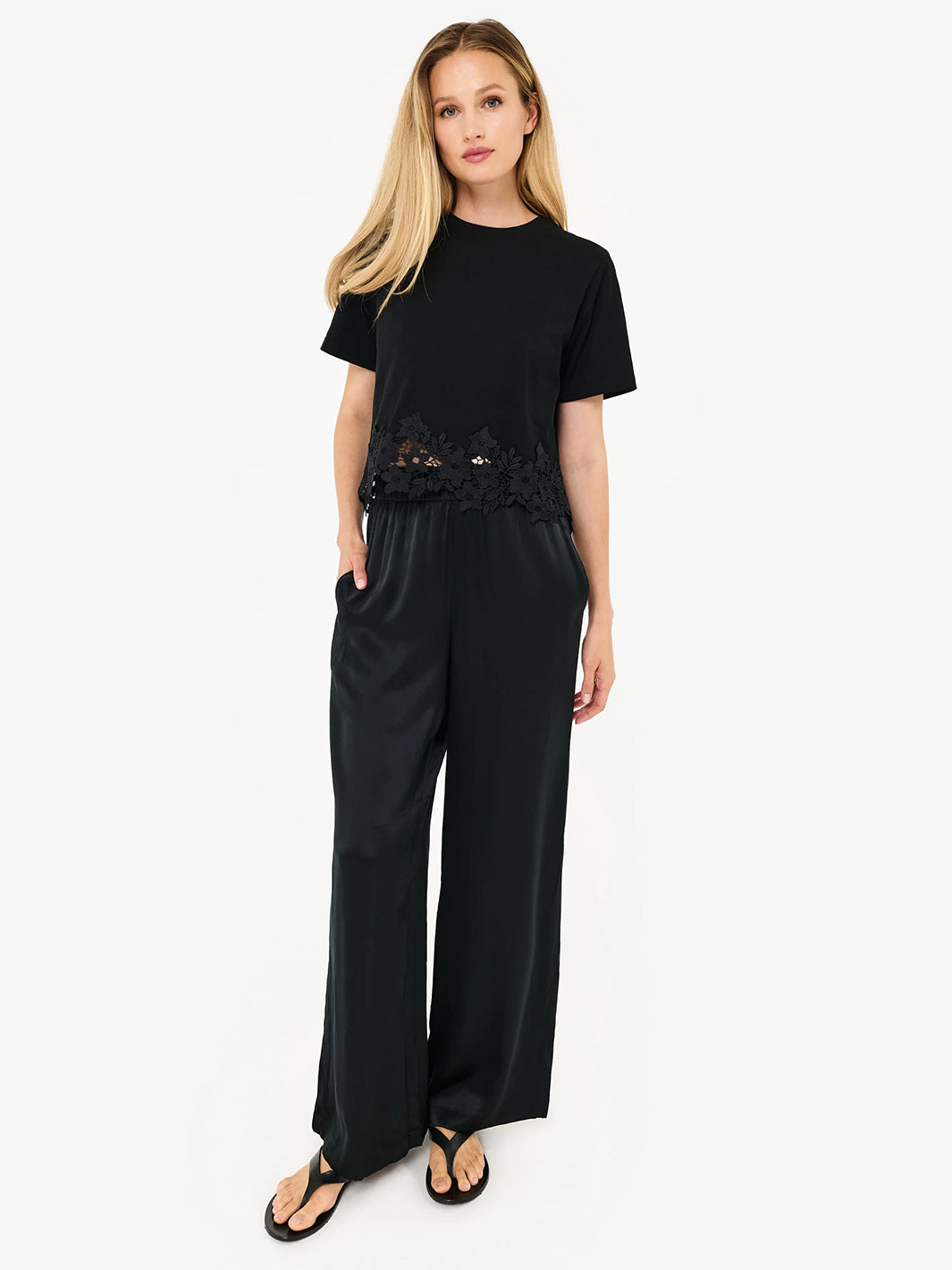 Keanu Cotton Tee in Black