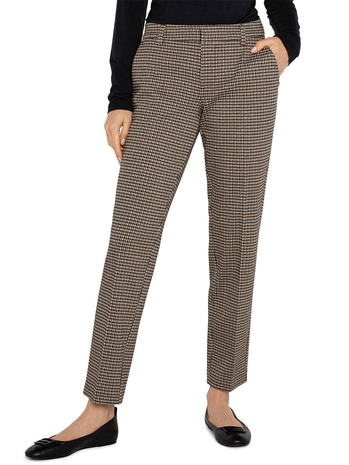 Kelsey Trouser in Black Tan Check