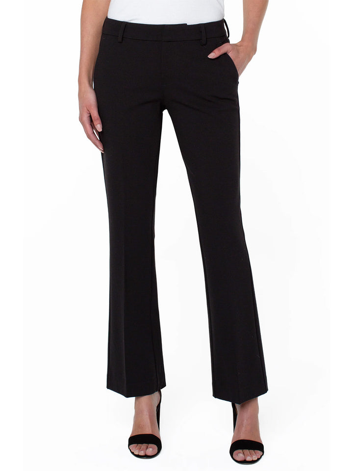 Kelsey Flare Long Trouser Super Stretch in Black