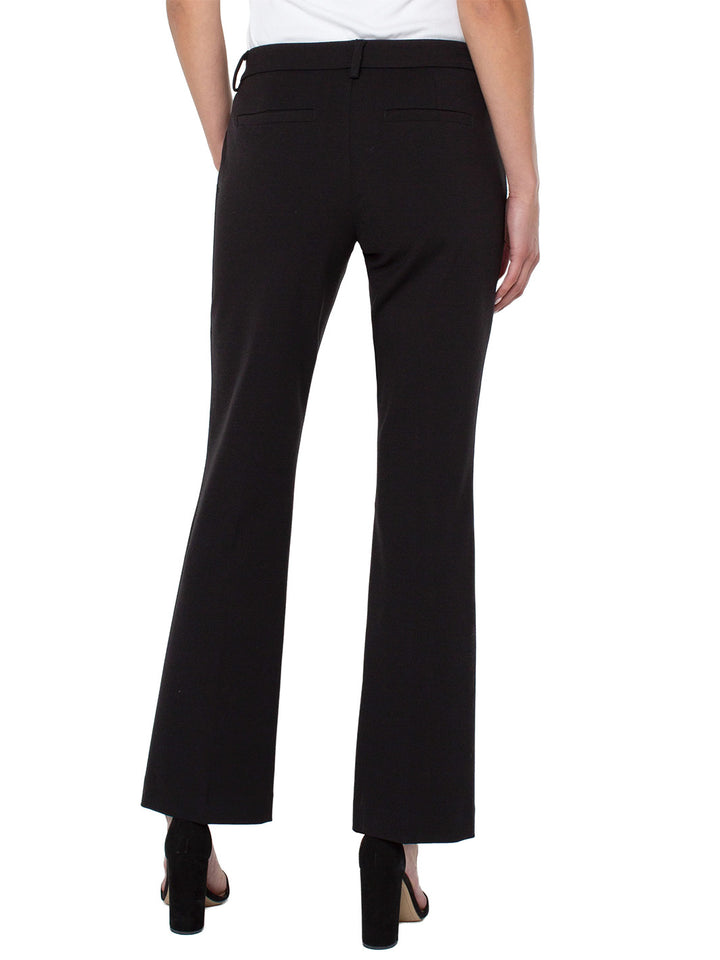 Kelsey Flare Long Trouser Super Stretch in Black