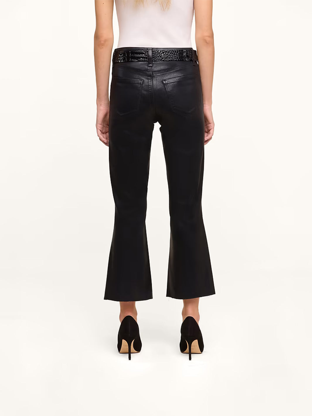 Petite Kendra in Coated Noir
