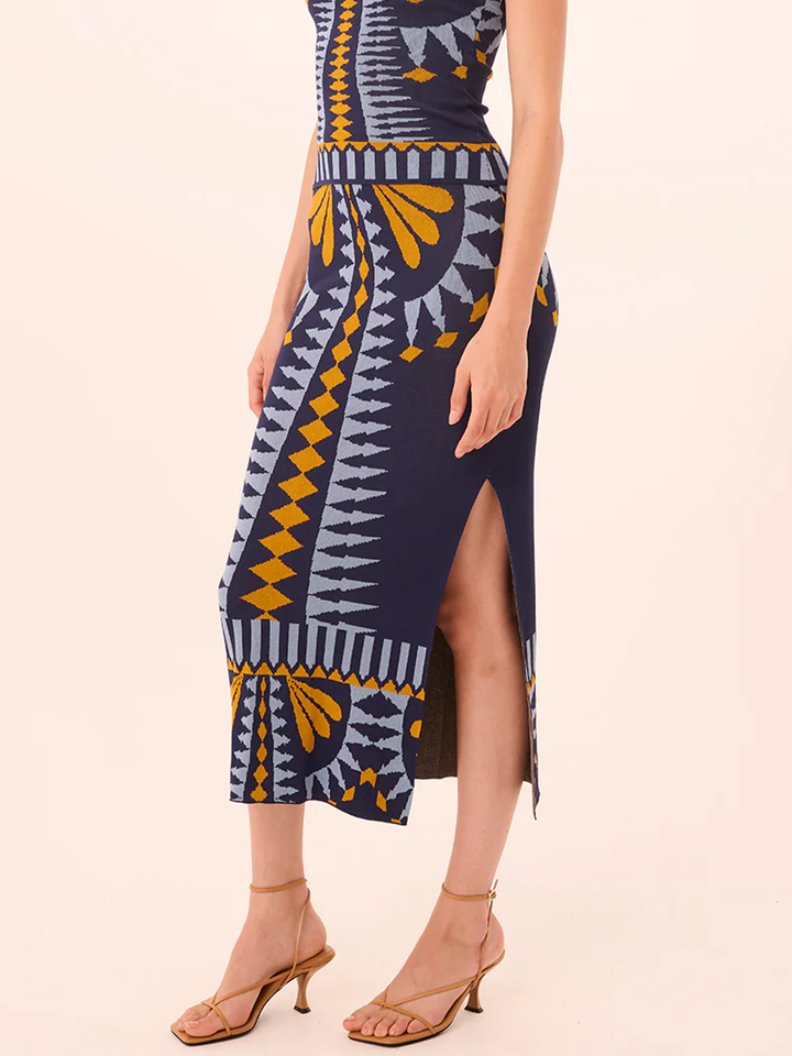 Keyah Skirt in Butterfly Jacquard Knit