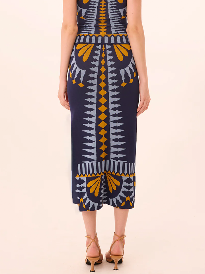Keyah Skirt in Butterfly Jacquard Knit