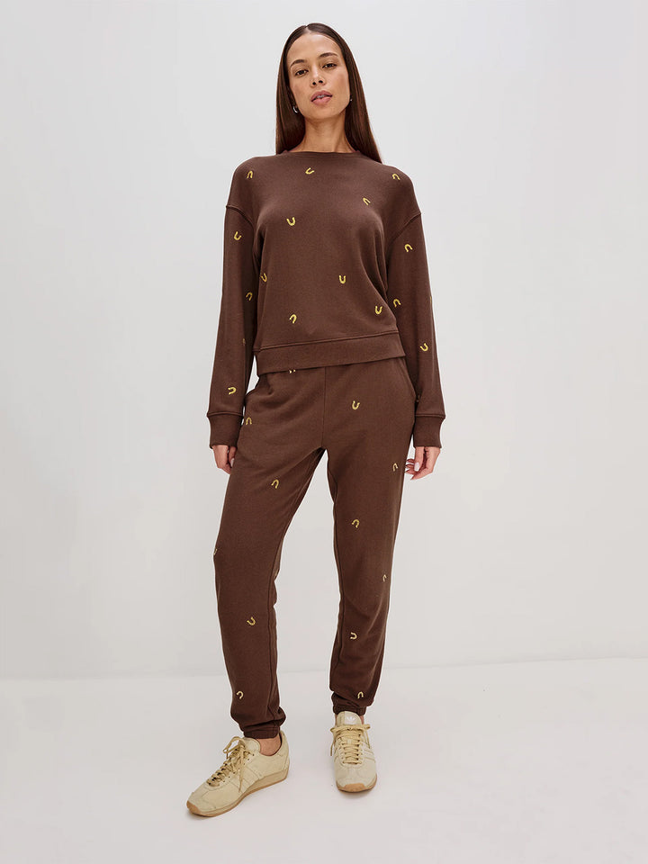 Ramona Sweatshirt in Horseshoes
