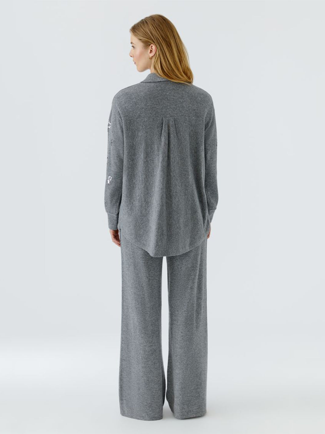 Knitted Cardigan in Grey