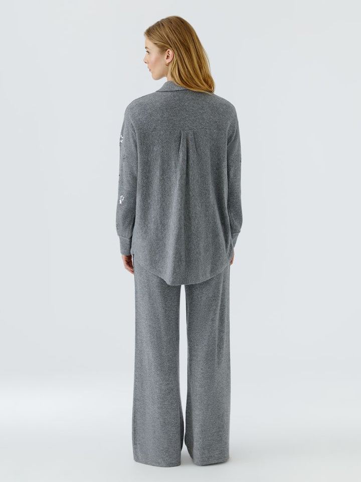Knitted Cardigan in Grey