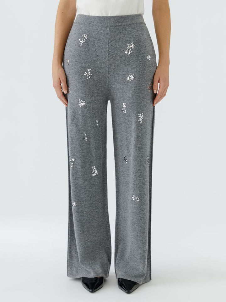 Knitted Pants in Grey